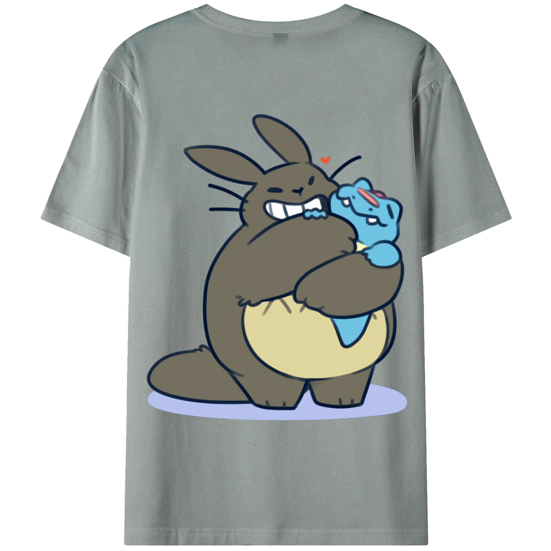 （画像用） となりのトトロ 草壁メイ 草壁サツキ My Neighbor Totoro Satsuki Kusakabe Mei Kusakabe 綿100％ メンズ半袖Tシャツ（バックプリント） 通気性